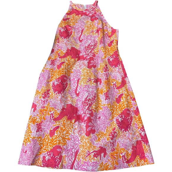 Lilly Pulitzer Dresses & Skirts - Lilly Pulitzer Poppy Pink "Party Animals" Drinking Cocktails Shift Dress, Size 6